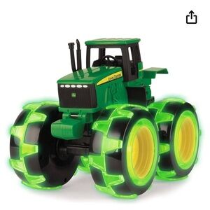 John Deere Tractor Monster Truck Treads Lightning Wheels Farm Play Vehicle